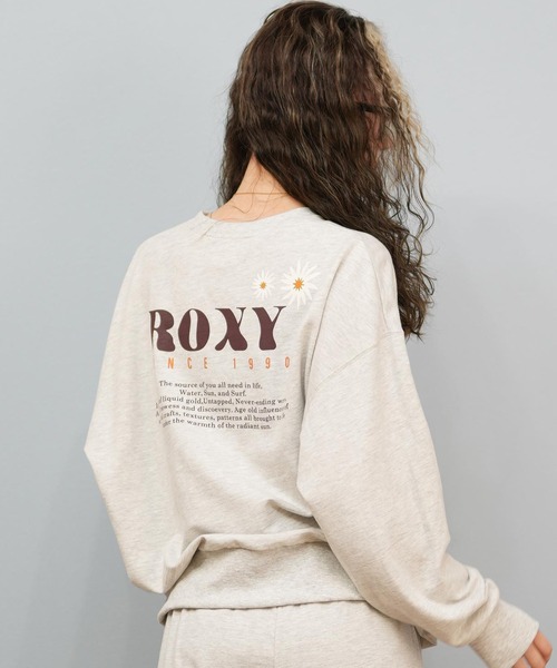ROXY(ロキシー)の「ROXY/ロキシー スウェット クルーネックトレーナー RLT254038(スウェット・レディース・スミクロ/ヘザーグレー/その他1・L/M)」の3枚目の写真