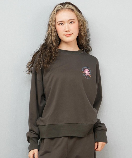 ROXY(ロキシー)の「ROXY/ロキシー スウェット クルーネックトレーナー RLT254038(スウェット・レディース・スミクロ/ヘザーグレー/その他1・L/M)」の4枚目の写真