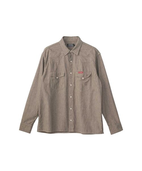 HYSTERIC GLAMOUR（ヒステリックグラマー）の「LOW-FI刺繍 ウエスタンシャツ（シャツ/ブラウス・メンズ・ブルー/グレー/ブラック・SMALL/MEDIUM/LARGE/X-LARGE）」の2枚目の写真