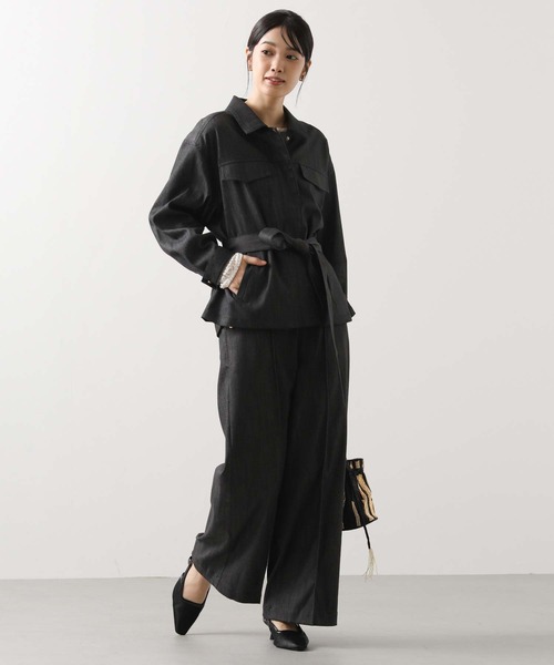 Gready Brilliant(グレディブリリアン)の「デニムベルト付きジャケット(テーラードジャケット・レディース・ブラック・38)」の6枚目の写真