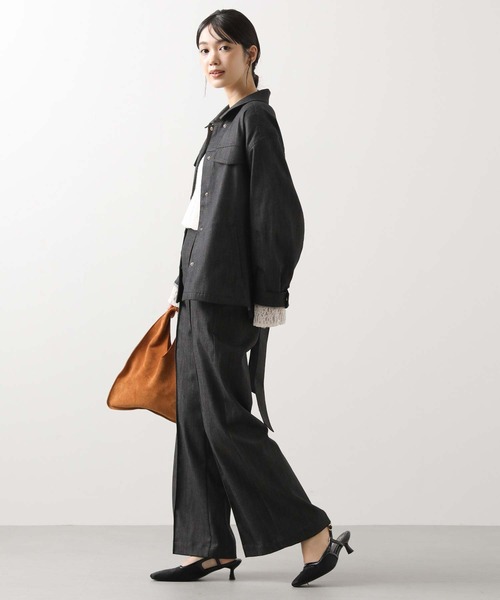 Gready Brilliant(グレディブリリアン)の「デニムベルト付きジャケット(テーラードジャケット・レディース・ブラック・38)」の16枚目の写真