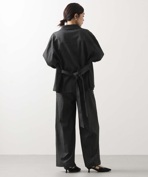 Gready Brilliant(グレディブリリアン)の「デニムベルト付きジャケット(テーラードジャケット・レディース・ブラック・38)」の17枚目の写真