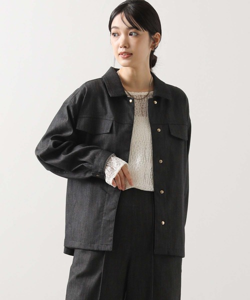 Gready Brilliant(グレディブリリアン)の「デニムベルト付きジャケット(テーラードジャケット・レディース・ブラック・38)」の20枚目の写真