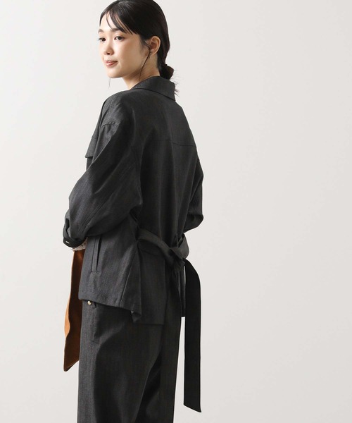 Gready Brilliant(グレディブリリアン)の「デニムベルト付きジャケット(テーラードジャケット・レディース・ブラック・38)」の21枚目の写真