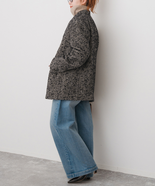 Spick & Span（スピックアンドスパン）の「ヘリンボンツイードジャコット（その他アウター・レディース・マルチ・36/38）」の2枚目の写真