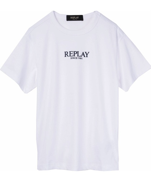 REPLAY(リプレイ)の「ボーイズ Tシャツ(Tシャツ/カットソー・キッズ・ホワイト×ブルー/ブラック・8Y/10Y/12Y)」の1枚目の写真