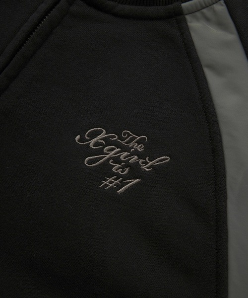 X-girl（エックスガール）の「JERSEY MIX TRACK TOP（ジャージ・レディース・グレー/ブラック・S/M）」の5枚目の写真