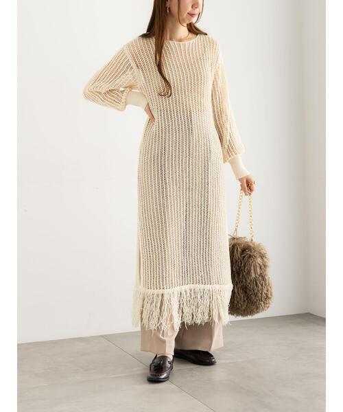 Te chichi（テチチ）の「ボア×チェーンキンチャクBAG（ハンドバッグ・レディース・ベージュ/ブラック・F）」の5枚目の写真