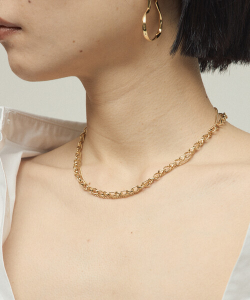 Firsthand（ファーストハンド）の「Firsthand/ファーストハンド ダブルチェーンコンビネックレス（ネックレス・レディース・ゴールド/シルバー・ONE SIZE）」の2枚目の写真