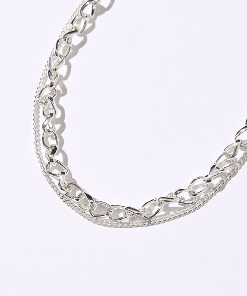 Firsthand（ファーストハンド）の「Firsthand/ファーストハンド ダブルチェーンコンビネックレス（ネックレス・レディース・ゴールド/シルバー・ONE SIZE）」の3枚目の写真