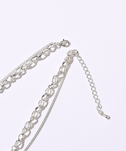 Firsthand（ファーストハンド）の「Firsthand/ファーストハンド ダブルチェーンコンビネックレス（ネックレス・レディース・ゴールド/シルバー・ONE SIZE）」の4枚目の写真