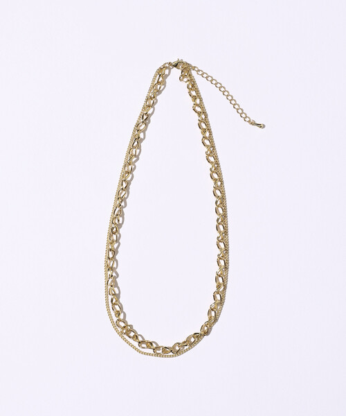 Firsthand（ファーストハンド）の「Firsthand/ファーストハンド ダブルチェーンコンビネックレス（ネックレス・レディース・ゴールド/シルバー・ONE SIZE）」の5枚目の写真