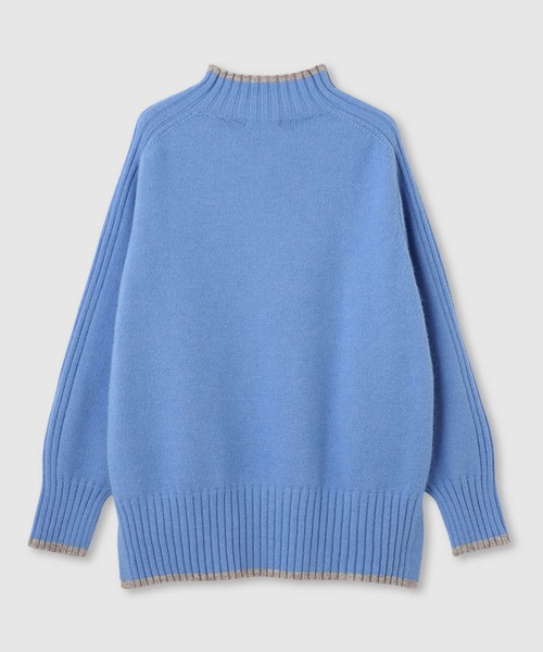 NAVY(ネイビー)の「nAvy もちり配色 ハイネックニット(ニット/セーター・レディース・オレンジ/チャコール/ブルー/グリーン/杢グレー・M/L)」の10枚目の写真