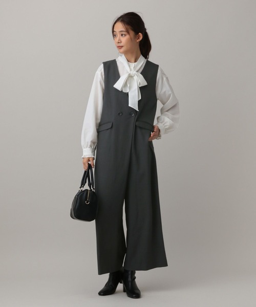 MHL サロペット　美品 セール】MATINEE LINE/ツイルストレッチ/サロペット/583790