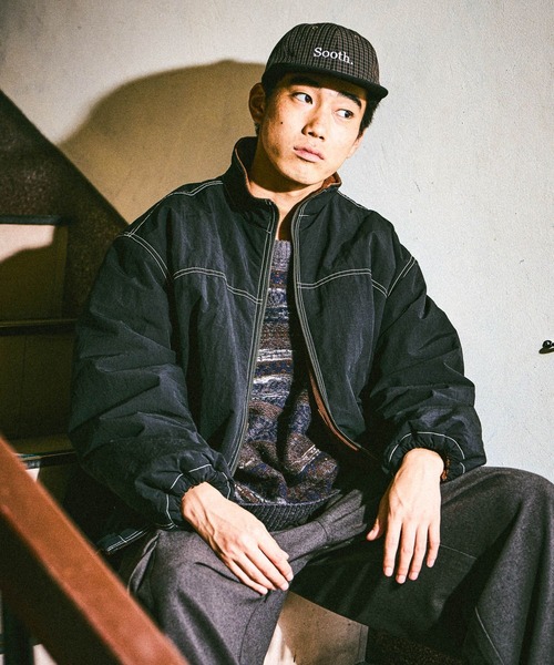 ニコアンド リバーシブルスタンドブルゾン Ｌサイズ リバーシブルスタンドブルゾン（ブルゾン）｜niko and