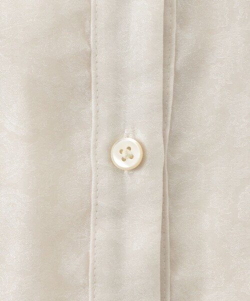 LOVELESS（ラブレス）の「シアージャカードシャツ（シャツ/ブラウス・レディース・グリーン系その他6/オフホワイト・36）」の16枚目の写真