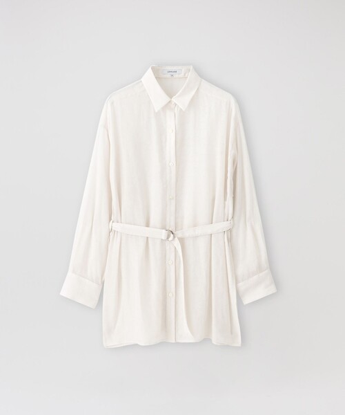 LOVELESS（ラブレス）の「シアージャカードシャツ（シャツ/ブラウス・レディース・グリーン系その他6/オフホワイト・36）」の3枚目の写真