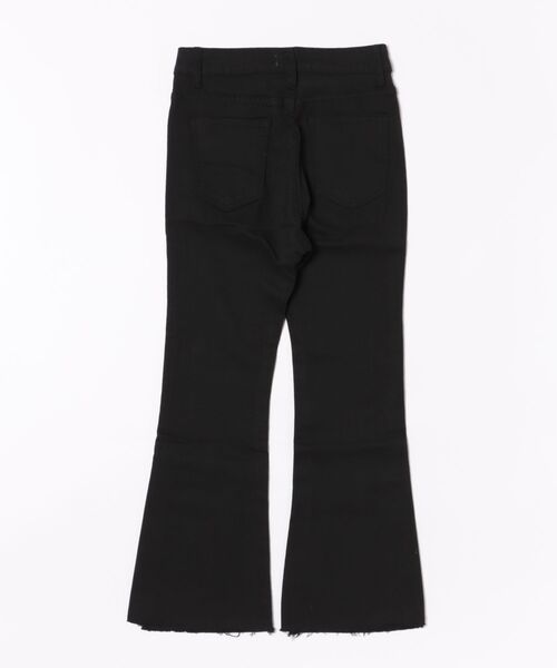 i-dare（アイディア）の「【i-dare】クロップド丈フレア デニム パンツ（デニムパンツ・レディース・ブラック・MEDIUM/X-LARGE/SMALL/LARGE）」の5枚目の写真