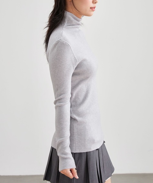 Lace Ladies(レースレディース)の「ウールタッチ ベーシック ハイネック ニット プルオーバー(ニット/セーター・レディース・グレー/ベージュ/アイボリー/ブラック/グレイッシュベージュ・FREE)」の22枚目の写真