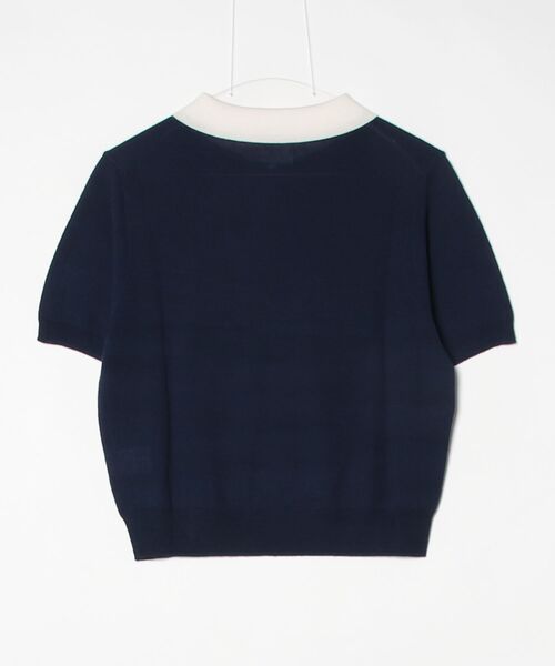 JETSET SOLO PLUS (ジェットセットソロプラス)の「【ARTLOVE】シロ襟コンビ 5分袖ニット(ニット/セーター・レディース・キャメル/ネイビー・36)」の15枚目の写真