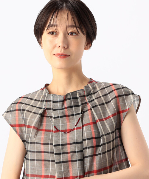 K.T KIYOKO TAKASE(キヨコタカセ)の「ガラスビーズ ネックレス(ネックレス・レディース・ブルー/レッド・FREE)」の8枚目の写真