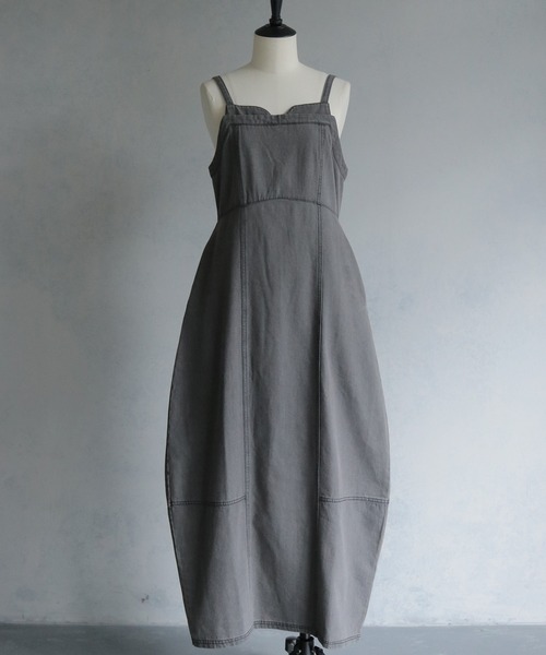 &g'aime(アンジェム)の「【&g'aime】デニムコクーンドレス Denim Cocoon Dress(ワンピース・レディース・ブラック/ブルー・FREE)」の18枚目の写真