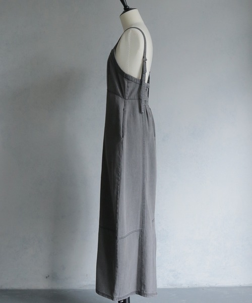 &g'aime(アンジェム)の「【&g'aime】デニムコクーンドレス Denim Cocoon Dress(ワンピース・レディース・ブラック/ブルー・FREE)」の16枚目の写真