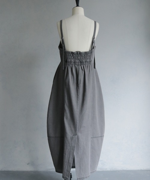 &g'aime(アンジェム)の「【&g'aime】デニムコクーンドレス Denim Cocoon Dress(ワンピース・レディース・ブラック/ブルー・FREE)」の14枚目の写真