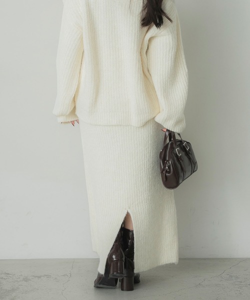 ヘアリーニットロングスカート（スカート）｜Elishe（エリシェ）の