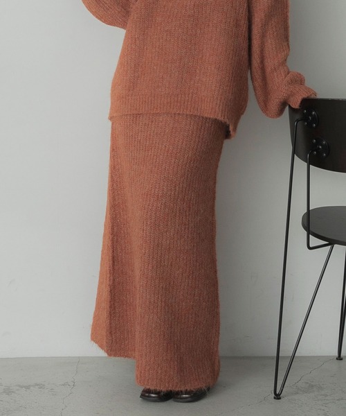 ヘアリーニットロングスカート（スカート）｜Elishe（エリシェ）の