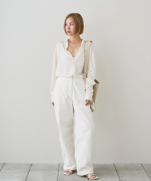 TODAYFUL（トゥデイフル）の「Silky Skipper Knit（シャツ/ブラウス・レディース・キナリ/ブラック・FREE）」の3枚目の写真