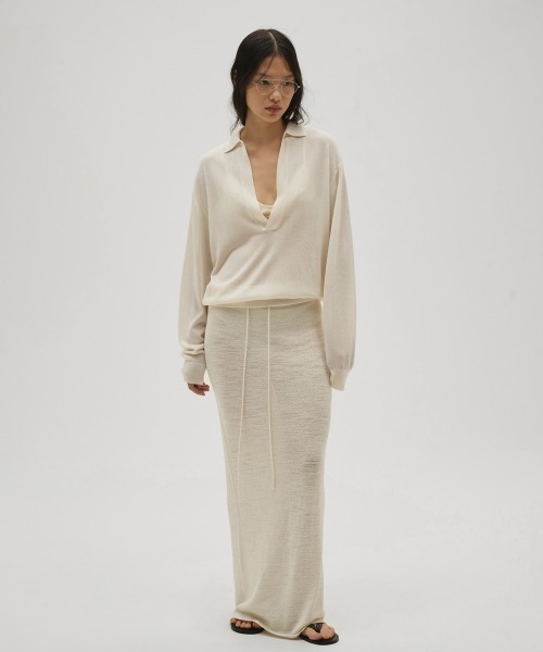 TODAYFUL（トゥデイフル）の「Silky Skipper Knit（シャツ/ブラウス・レディース・キナリ/ブラック・FREE）」の7枚目の写真