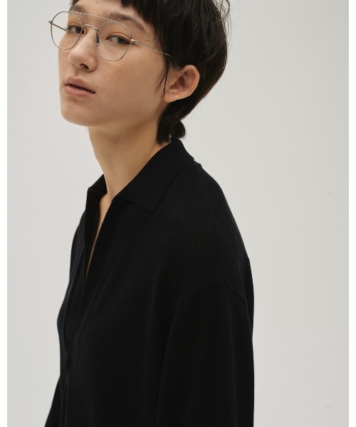 TODAYFUL（トゥデイフル）の「Silky Skipper Knit（シャツ/ブラウス・レディース・キナリ/ブラック・FREE）」の10枚目の写真