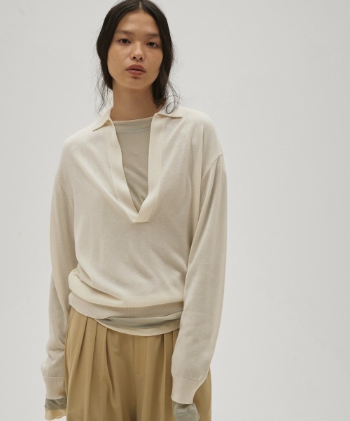 TODAYFUL（トゥデイフル）の「Silky Skipper Knit（シャツ/ブラウス・レディース・キナリ/ブラック・FREE）」の12枚目の写真