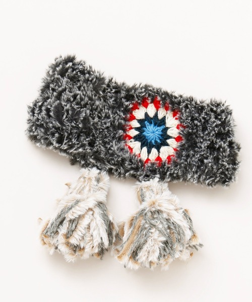 チャイハネ（チャイハネ）の「【チャイハネ】クロシアナヘアバンド（ヘアバンド・レディース・ブラウン/ダークグレー/ホワイト・FREE）」の3枚目の写真