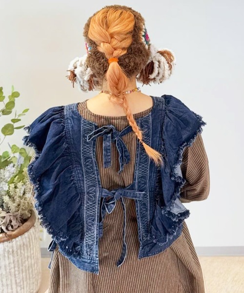 チャイハネ（チャイハネ）の「【チャイハネ】クロシアナヘアバンド（ヘアバンド・レディース・ブラウン/ダークグレー/ホワイト・FREE）」の13枚目の写真