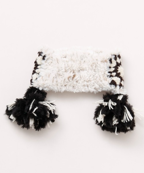 チャイハネ（チャイハネ）の「【チャイハネ】クロシアナヘアバンド（ヘアバンド・レディース・ブラウン/ダークグレー/ホワイト・FREE）」の5枚目の写真