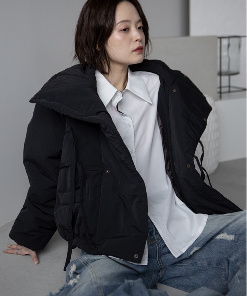 ダブルリボンショート丈ダウン（ダウンジャケット/コート）｜VACANCY