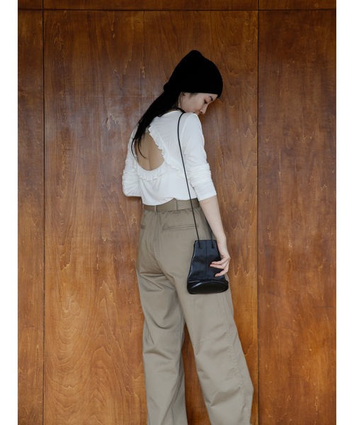 Katrin TOKYO（カトリーントーキョー）の「cup-in back frill tops（Tシャツ/カットソー・レディース・ホワイト/ピンク/ネイビー系・FREE/XS）」の19枚目の写真