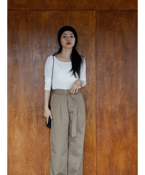 Katrin TOKYO（カトリーントーキョー）の「cup-in back frill tops（Tシャツ/カットソー・レディース・ホワイト/ピンク/ネイビー系・FREE/XS）」の22枚目の写真