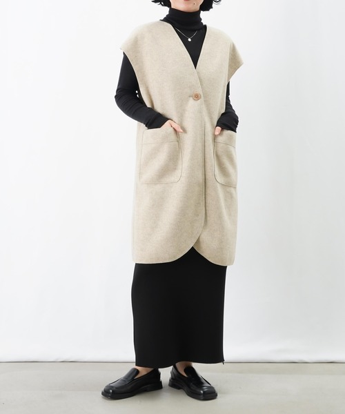 LC/LLL カットメルトンベスト/ウールライクメルトンベスト（ベスト