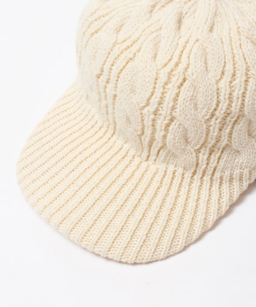 c/est/シーエ MORY ウール ケーブル編み ニットキャップ
