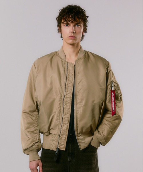 Alpha Industries(アルファインダストリーズ)の「Alpha Industries/アルファインダストリーズ/ALPHA MA-1 FLIGHT JACKET/エムエーワン フライトジャケット(MA-1・メンズ・ブラック/カーキ/ライトブルー/グレー/チャコールグレー/セージグリーン/ローズ/ダークグレー/ネイビー/マスタード/ライトグレー/ブラウン・XS/S/M/L/XL/2XL/4XL/5XL/3XL)」の8枚目の写真