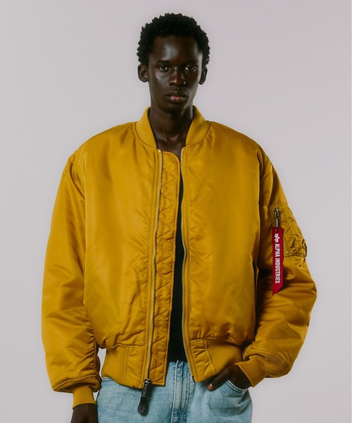 Alpha Industries(アルファインダストリーズ)の「Alpha Industries/アルファインダストリーズ/ALPHA MA-1 FLIGHT JACKET/エムエーワン フライトジャケット(MA-1・メンズ・ブラック/カーキ/ライトブルー/グレー/チャコールグレー/セージグリーン/ローズ/ダークグレー/ネイビー/マスタード/ライトグレー/ブラウン・XS/S/M/L/XL/2XL/4XL/5XL/3XL)」の11枚目の写真