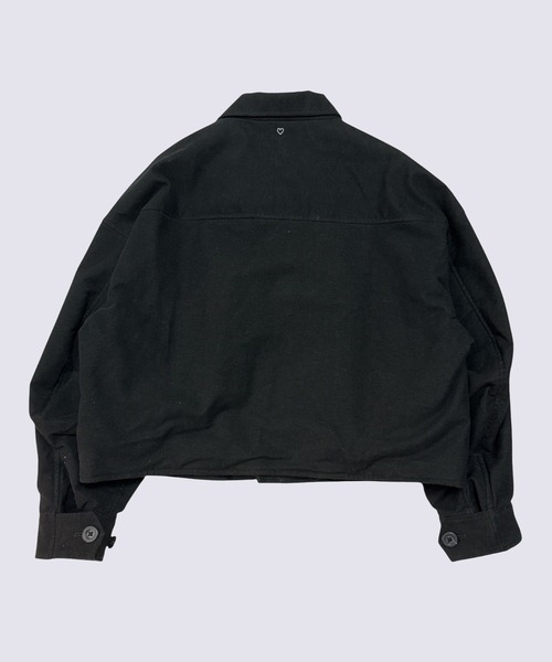 BASICKS(ベイシックス)の「【BASICKS/ベイシックス】Moleskin Large Wideth Millitery Jacket(デニムジャケット・メンズ・ブラック・S/M)」の2枚目の写真