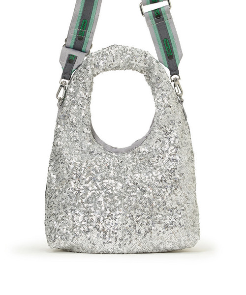 LeSportsac（レスポートサック）の「SM MARCHE BAG プラチナムプラネット（ショルダーバッグ・レディース・シルバー・FREE）」の6枚目の写真