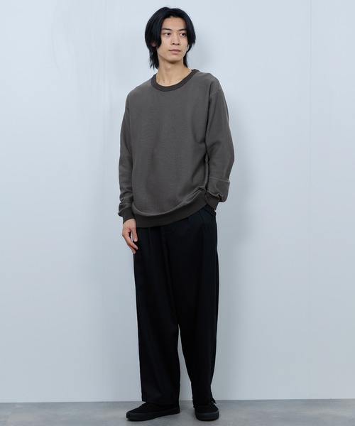 Mac-House(マックハウス)の「REALSTANDARD ボーダーニットクルーネック(ニット/セーター・メンズ・ブラック/ネイビー/グレー・XL/L/M)」の6枚目の写真