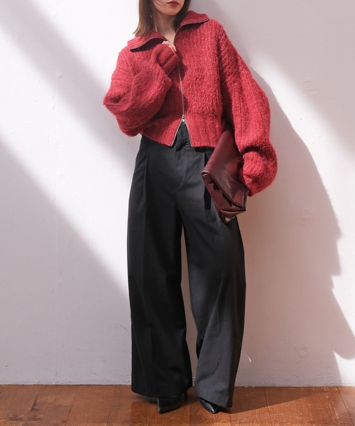 piso　AKTE タックワイドパンツ（その他パンツ）｜AKTE（アクテ）のファッション