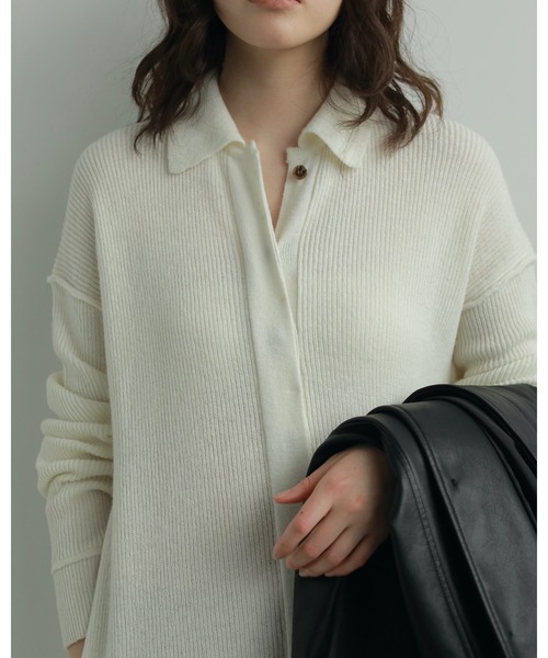 セール】Knit Easy Combinaison（つなぎ/オールインワン）｜anuke