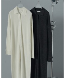 anuke（アンヌーク）の「Knit Easy Combinaison（つなぎ